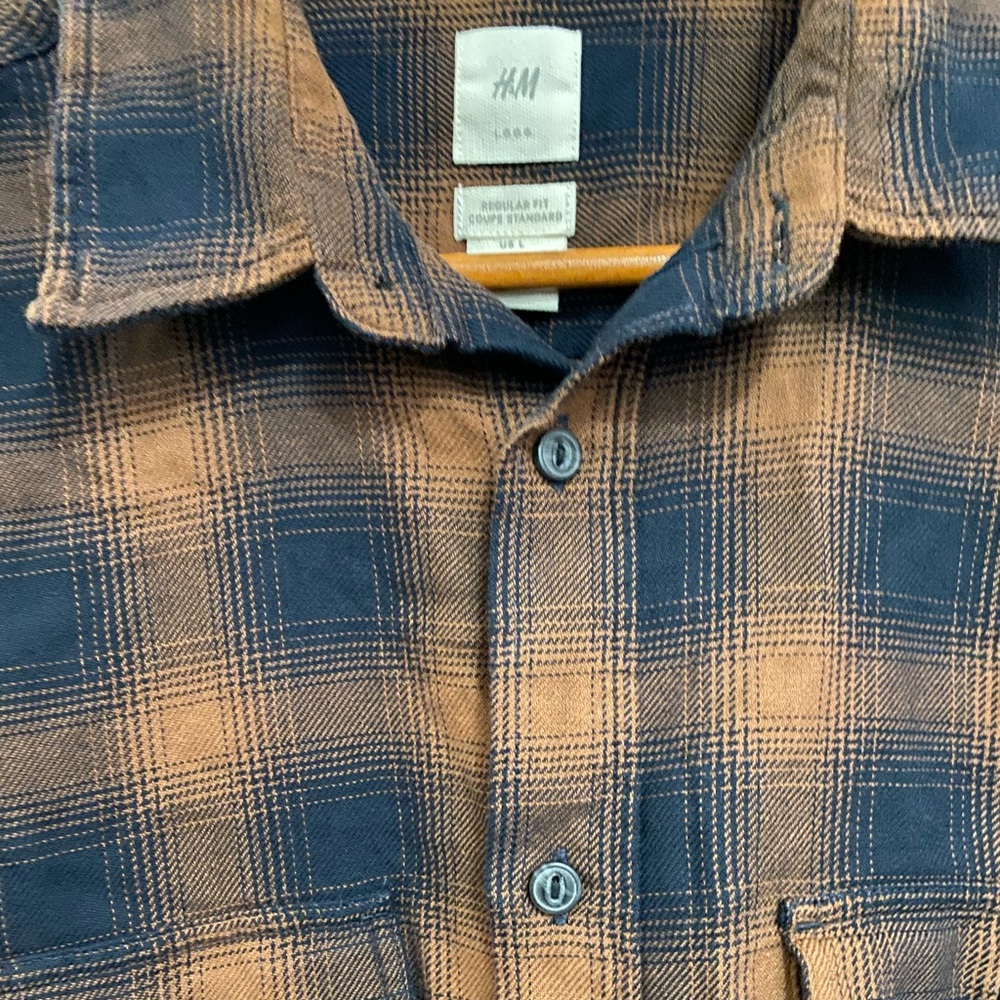 H&M Flannel (Black/Orange)